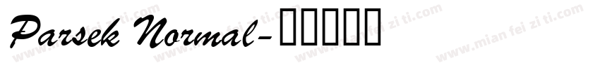 Parsek Normal字体转换